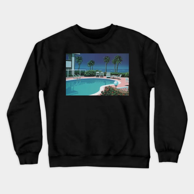 hiroshi nagai Crewneck Sweatshirt by QualityArtFirst